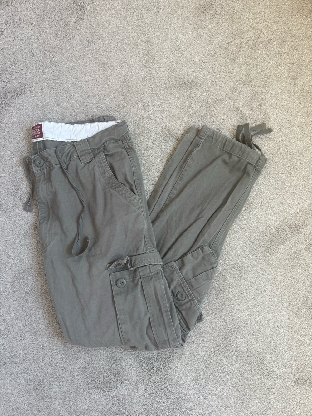 Multi-Pocket Drawstring Cargo Pants Men’s 38x30 Streetwear